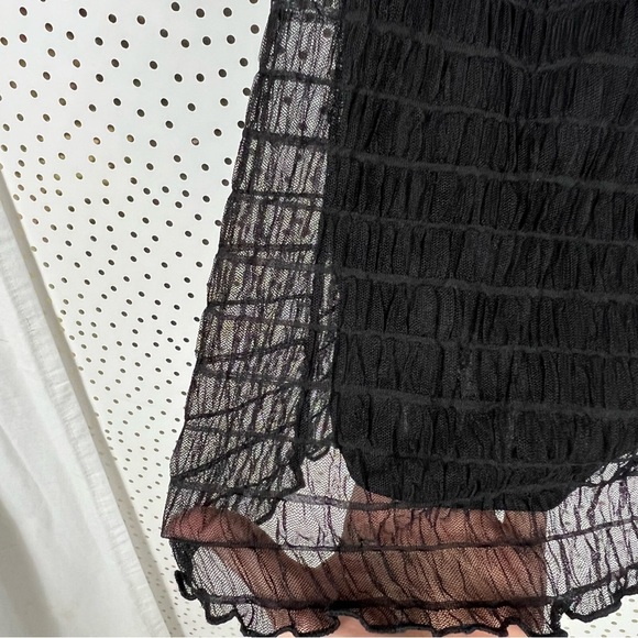 Lane Bryant Ruched Sheer Overlay Tank - Picture 5 of 5